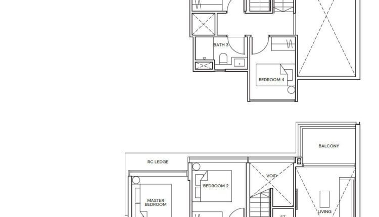 Terra Hill Floor Plan 4-Bedroom Type D4-PH