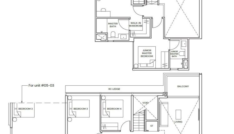 Terra Hill Floor Plan 4-Bedroom Type D7-PH