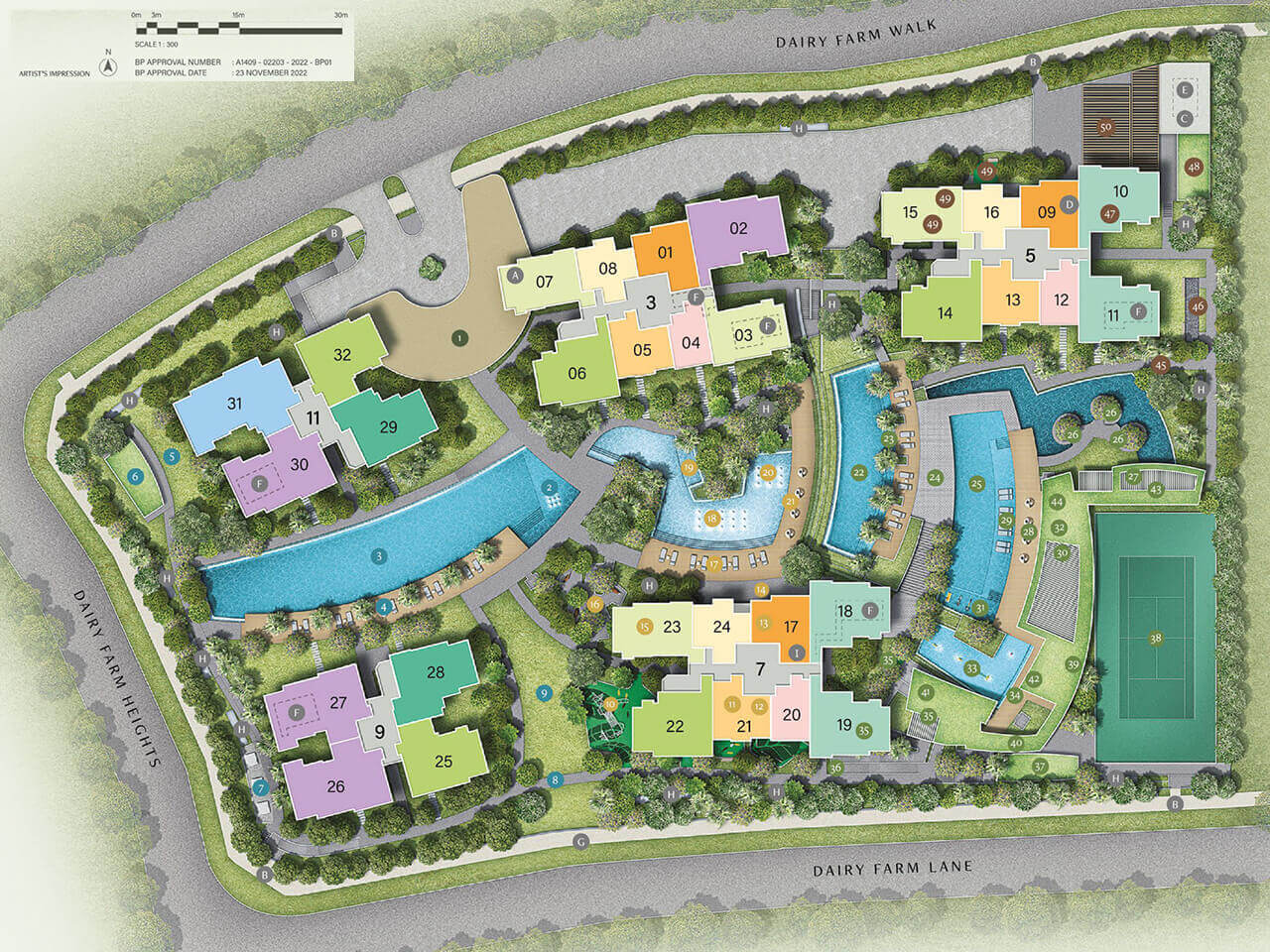 The Botany at Dairy Farm Site Plan