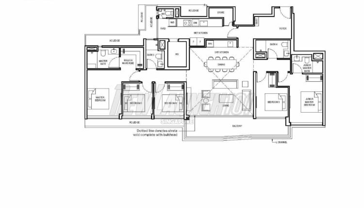 Grand Dunman Floor Plan Penthouse PH3