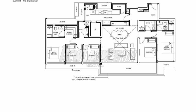 Grand Dunman Floor Plan Penthouse PH4