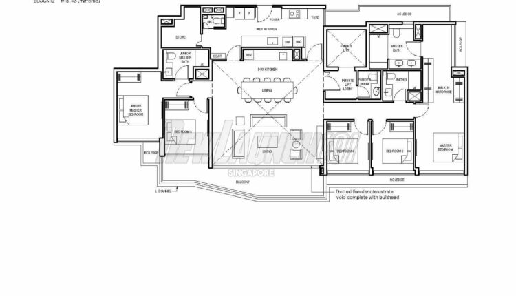 Grand Dunman Floor Plan Penthouse PH5