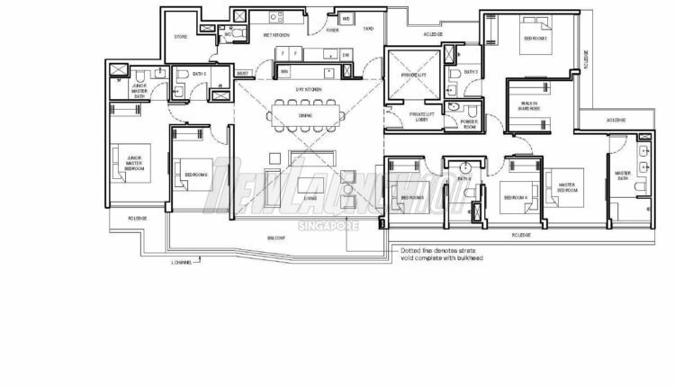Grand Dunman Floor Plan Penthouse PH7