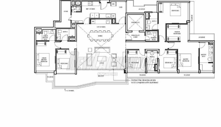 Grand Dunman Floor Plan Penthouse PH8