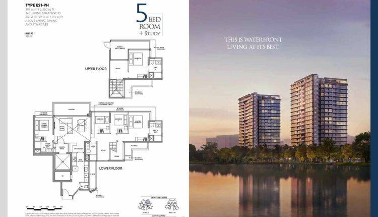 The Lakegarden Residences Floor Plan 5 Bedroom Study Penthouse